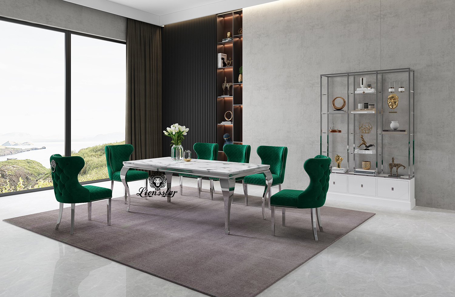 Luxus Designer Esstisch Set Leonis Aurum II Luxus Designer Esstisch Set Leonis Aurum II