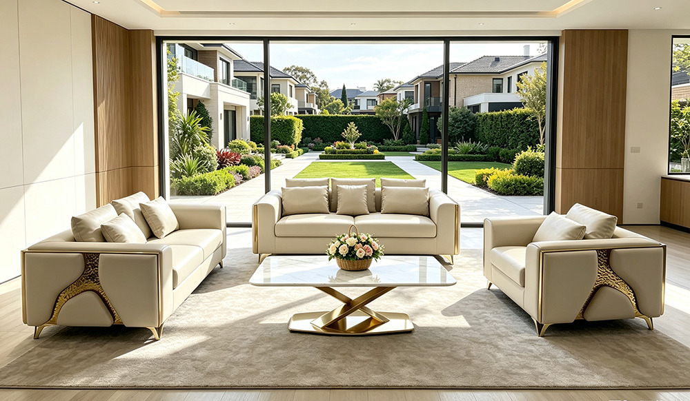Designer Couchtisch Bridge Gold Designer Couchtisch Bridge Gold