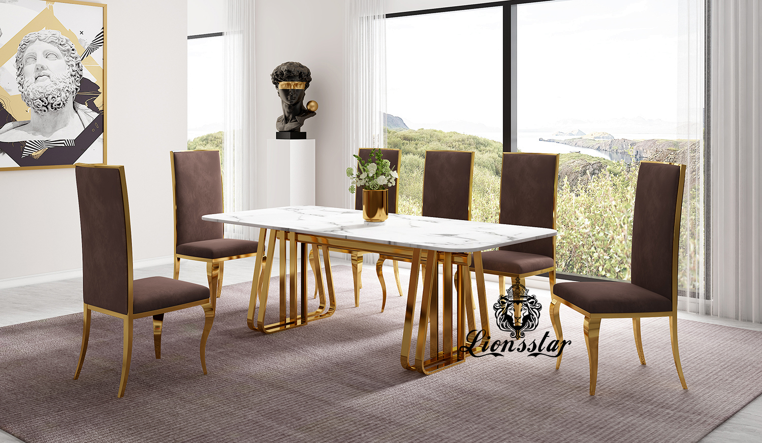 Luxus Esstisch King Design Golden Luxus Esstisch King Design Golden