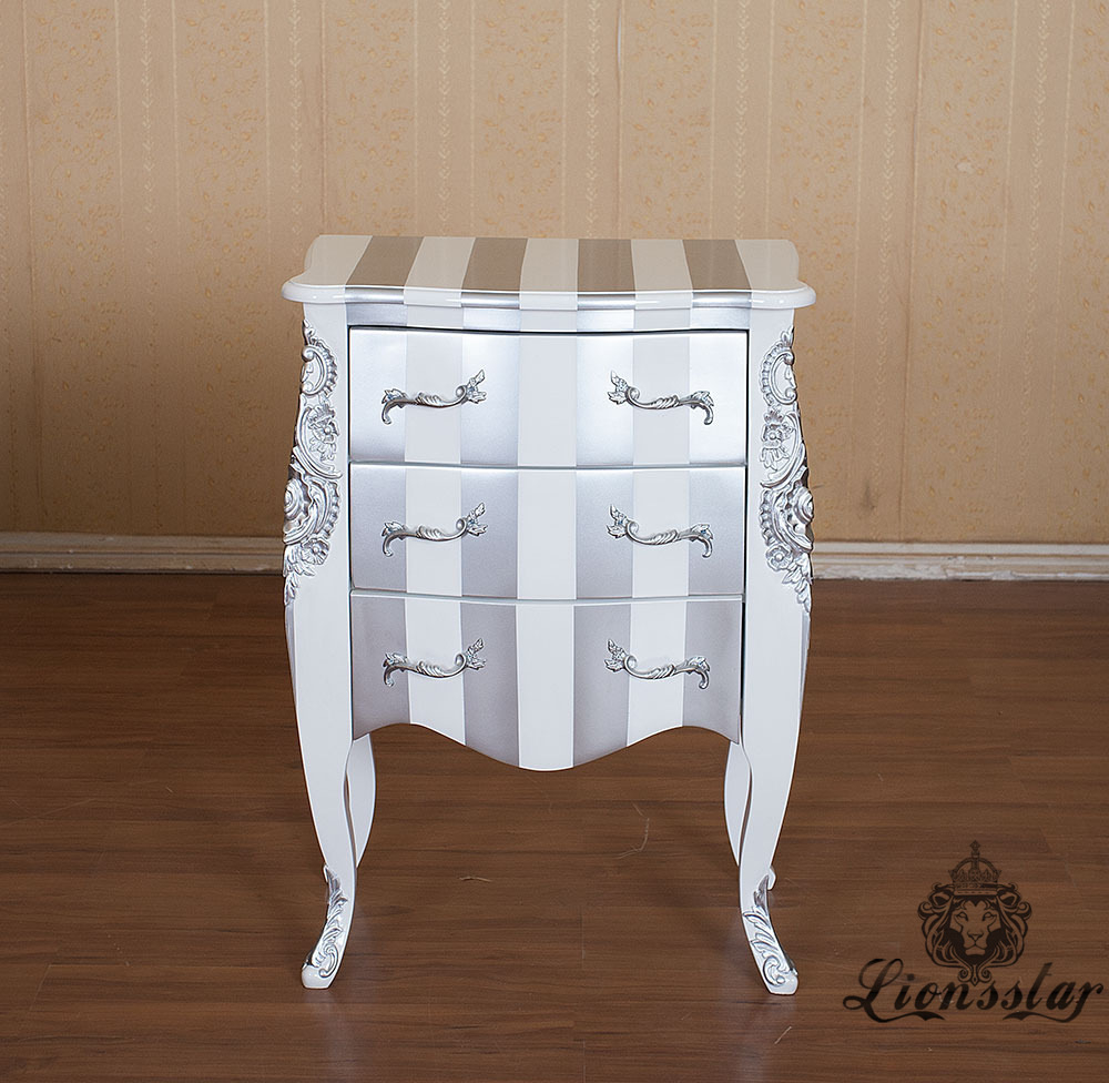 Nachtschrank Barock Streifen Nachtschrank Barock Streifen