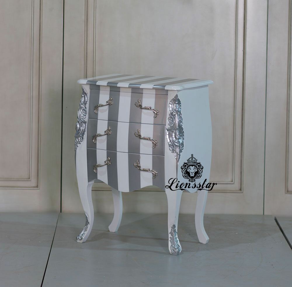 Nachtschrank Barock Streifen Nachtschrank Barock Streifen