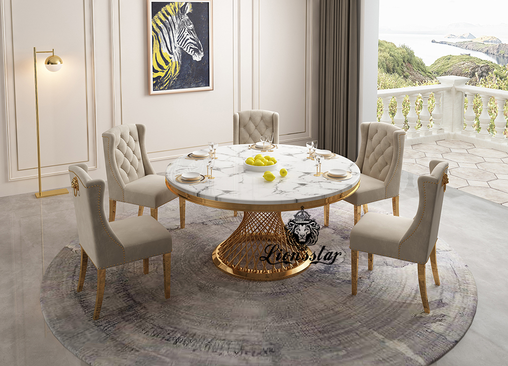 Designer Esstisch Set Golden Spirit Designer Esstisch Set Golden Spirit