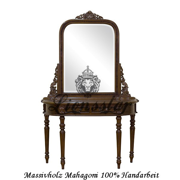 Spiegelkommode Barock Mahagoni Holz Sk.142