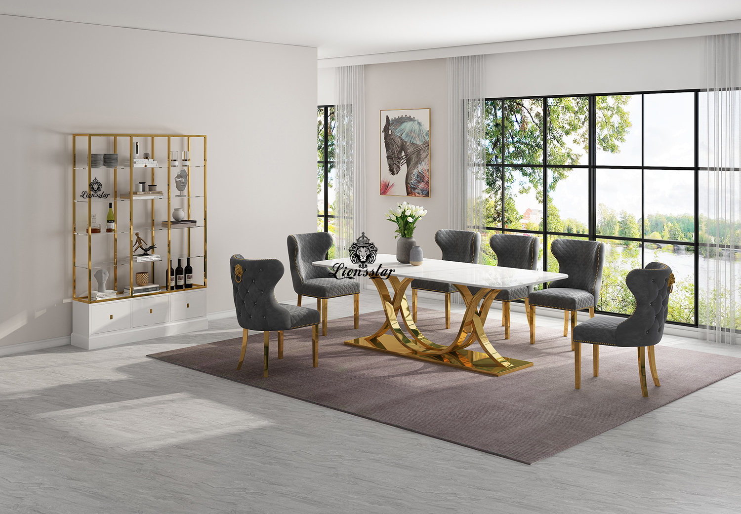 Luxus Designer Esstisch Leonis Aurum Luxus Designer Esstisch Leonis Aurum