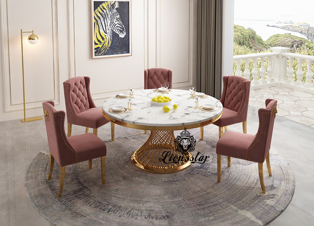 Designer Esstisch Set Golden Spirit Designer Esstisch Set Golden Spirit