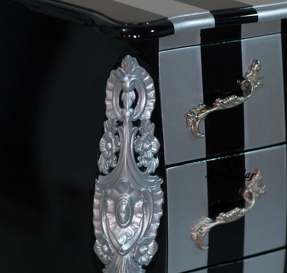 Nachtschrank Barock Streifen Nachtschrank Barock Streifen