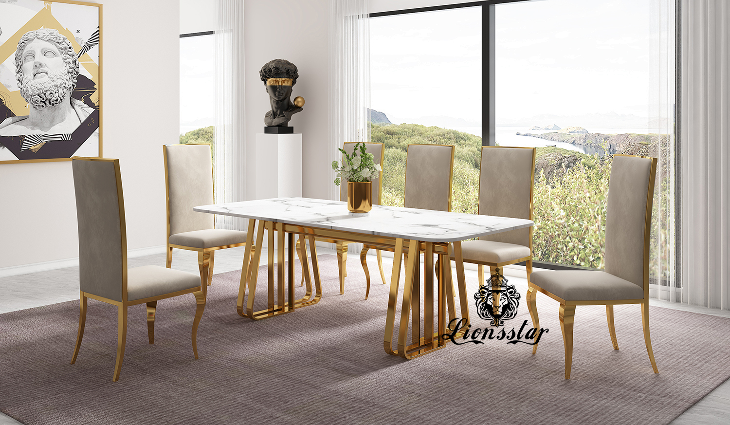Luxus Esstisch King Design Golden