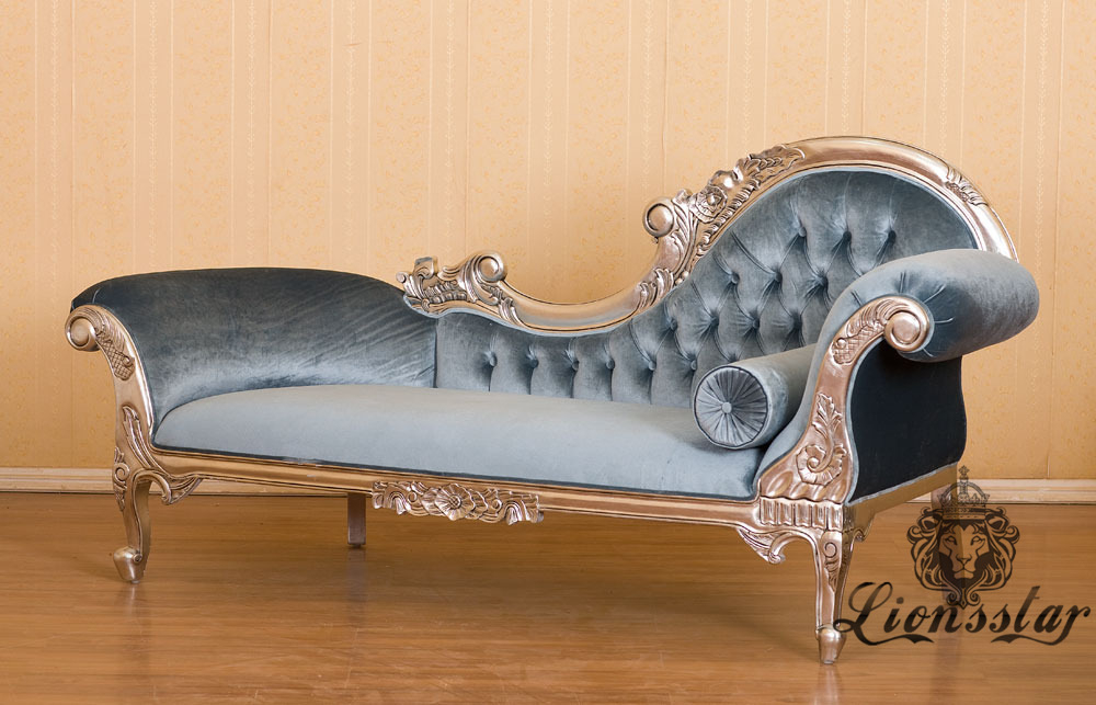 Recamiere Barock Mahagoni Holz R.306