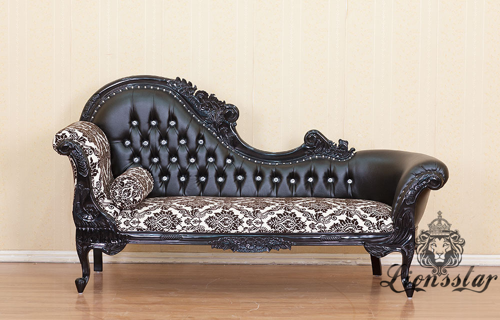 Recamiere Barock Mahagoni Holz R.110 Recamiere Barock Mahagoni Holz R.110