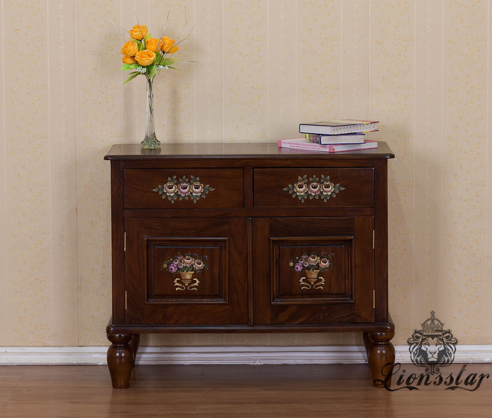 Anrichte Barock Mahagoni Holz A.160 Anrichte Barock Mahagoni Holz A.160