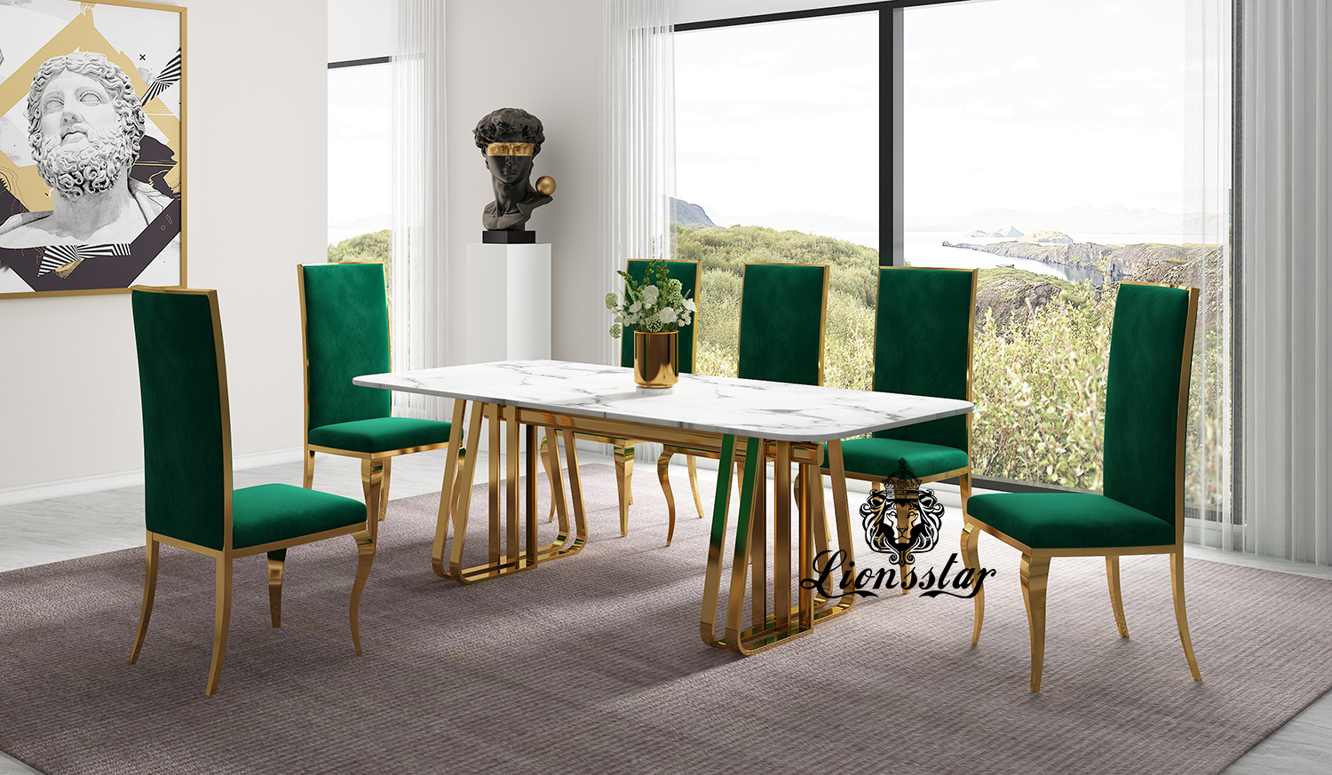 Luxus Esstisch King Design Golden Luxus Esstisch King Design Golden