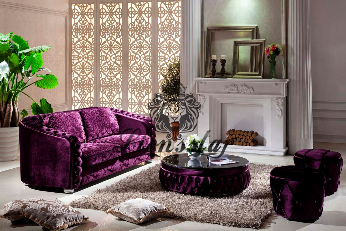 Sofa Set Light Chippendale 