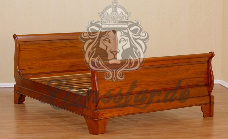 Empire Bett Antikstil Teak