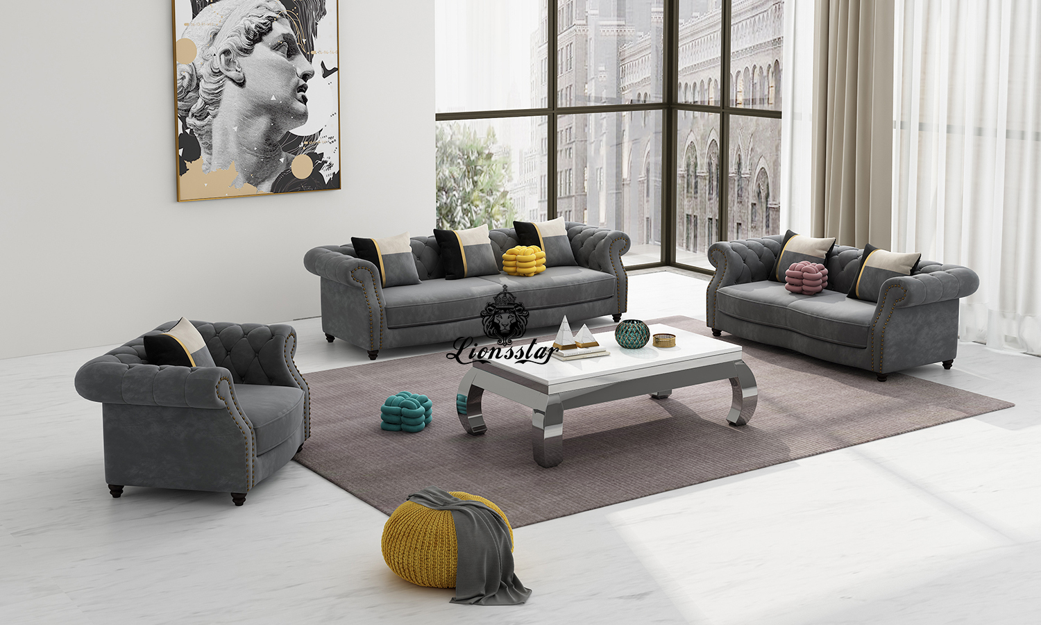 Designer Luxus Sofa Set Arizona