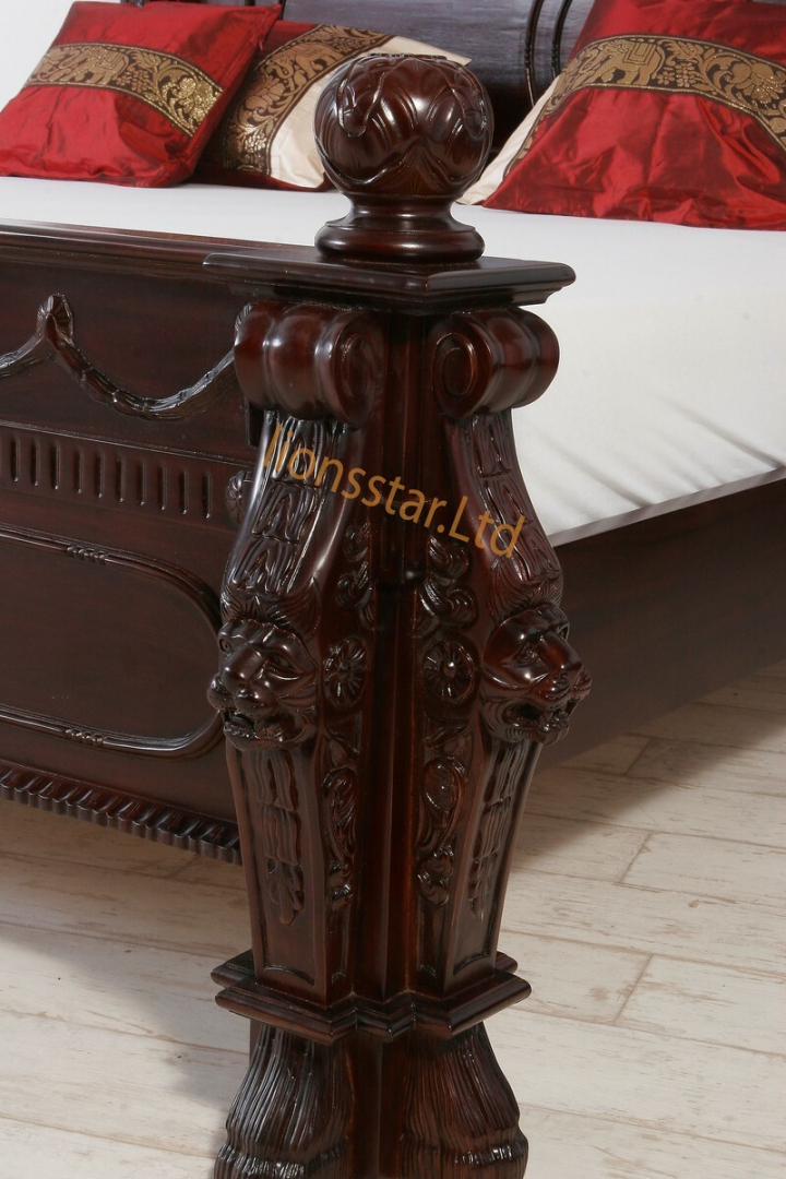 Empire Bett Massivholz-Mahagoni Empire Bett Massivholz-Mahagoni