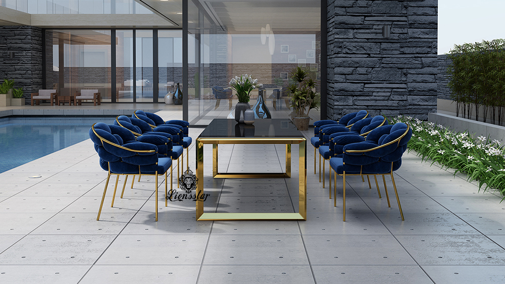 Luxus Designer Esstisch Modern Wafe