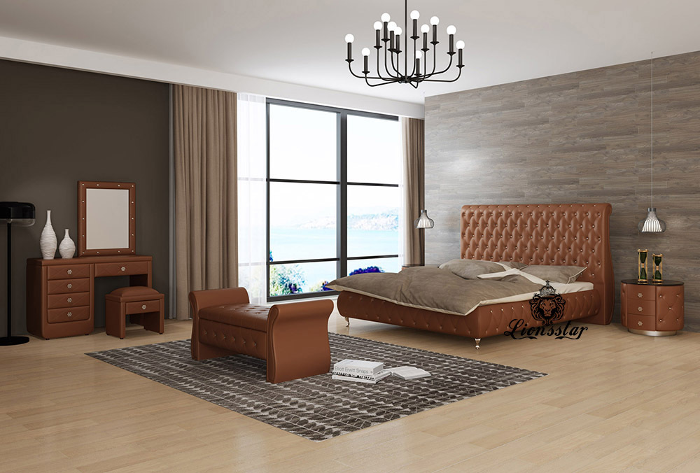 Edel Designer Bett Modern Chesterfield Lionsstar Gmbh