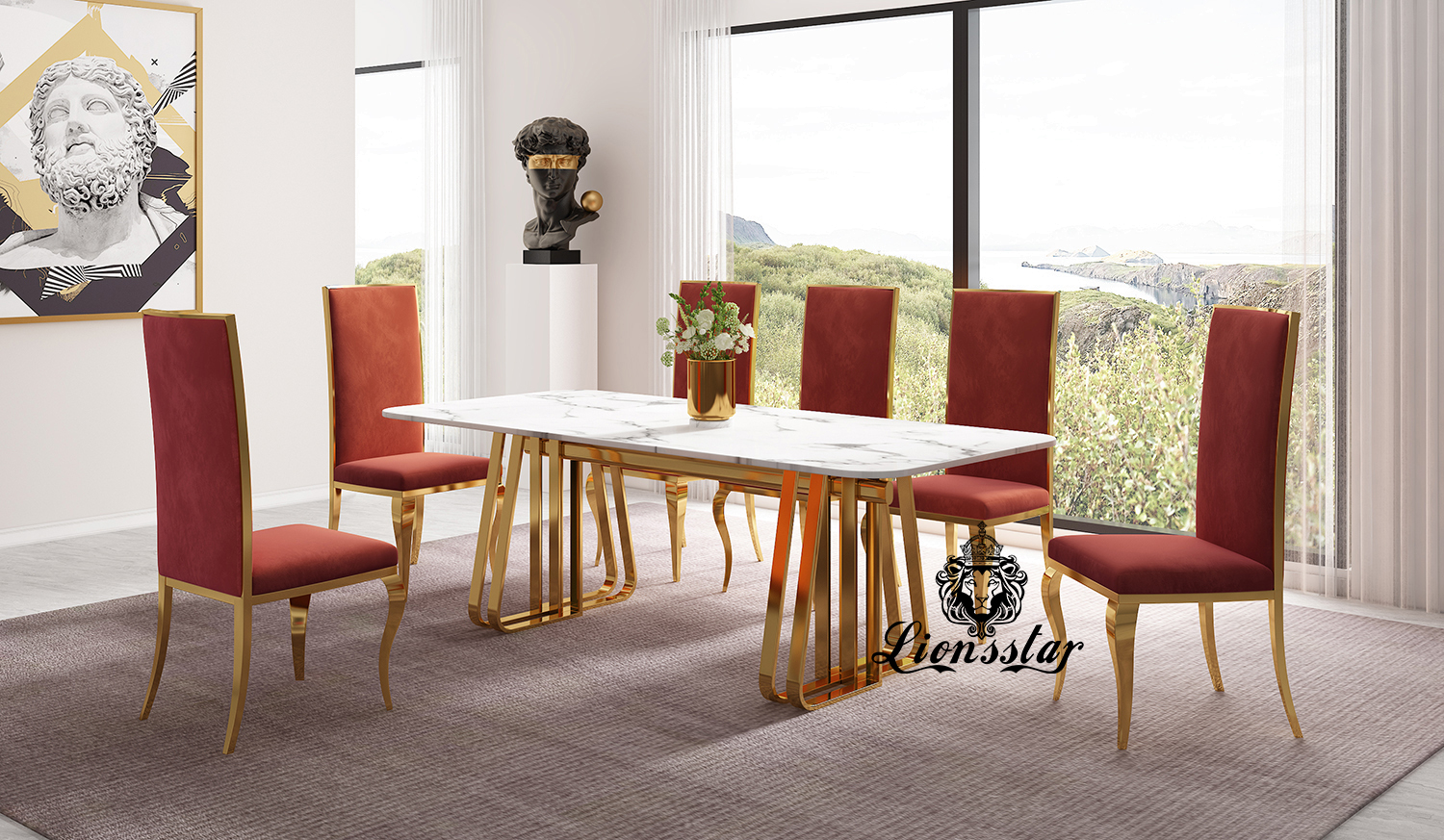 Luxus Esstisch King Design Golden Luxus Esstisch King Design Golden