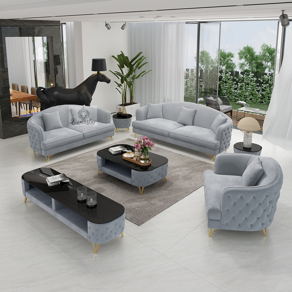 Elegantes Design Sofa-Set Aura  V-Leg