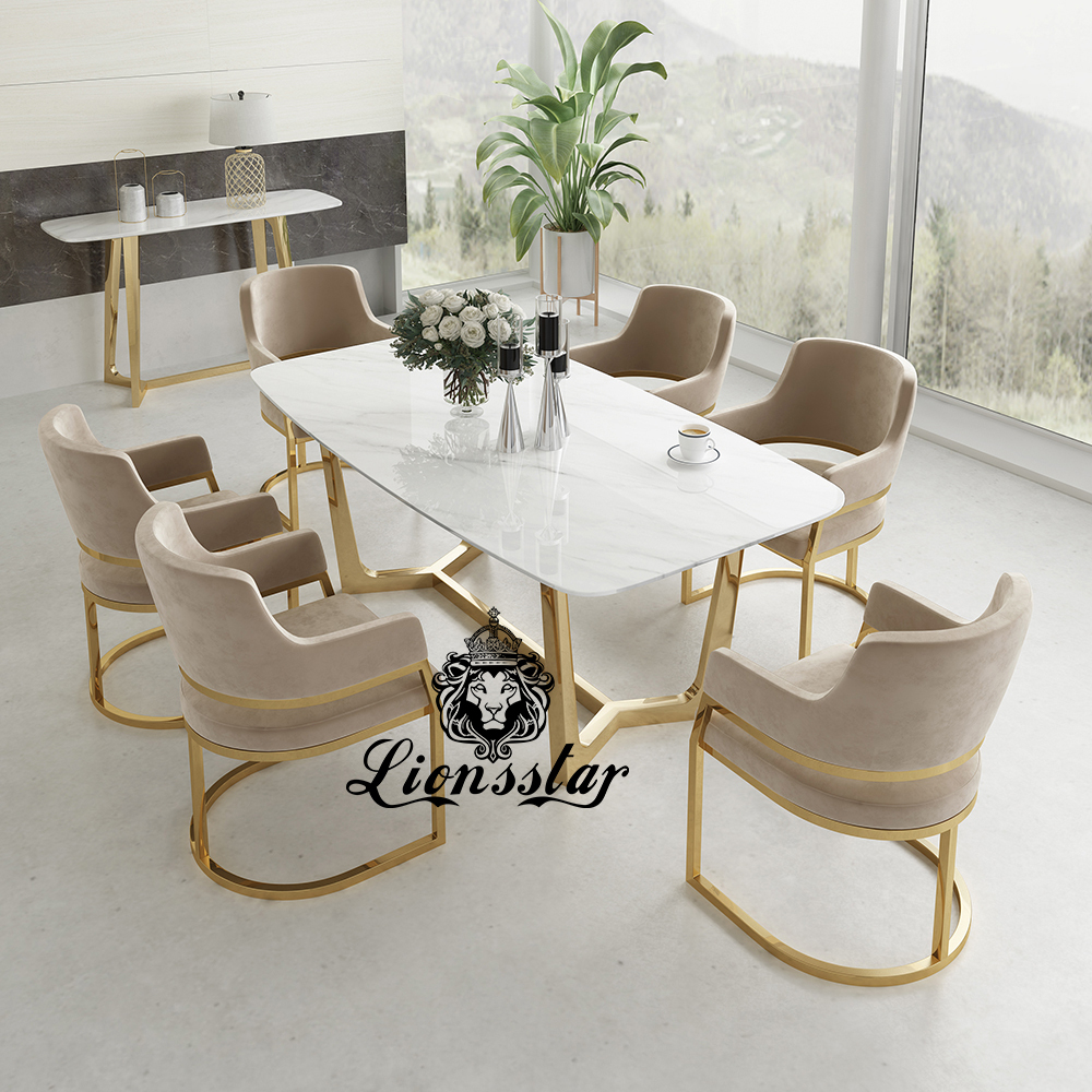 Luxus Stuhl Edel Metall Design