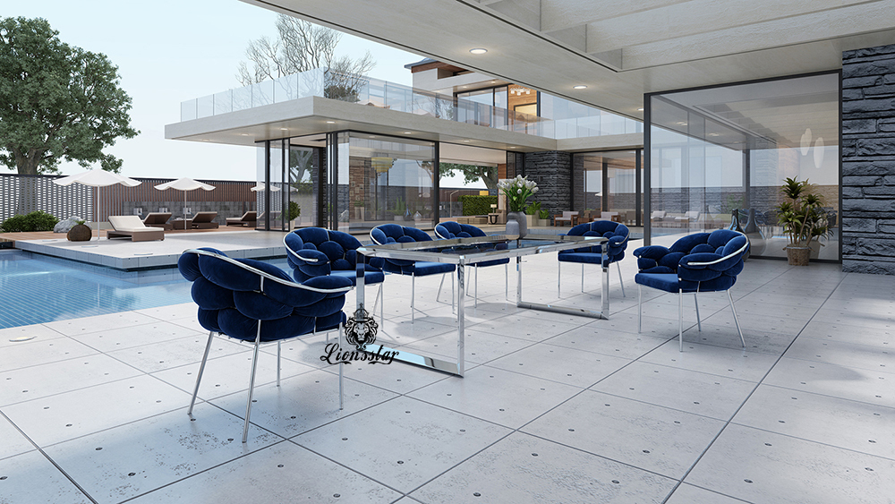 Luxus Designer Esstisch Modern Wafe