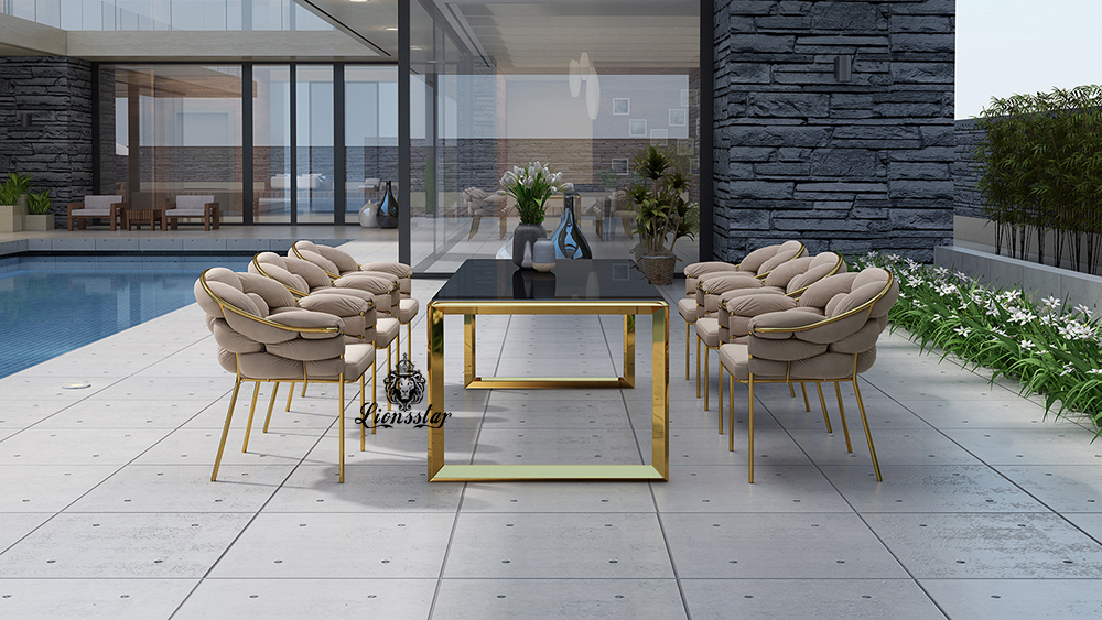 Luxus Designer Esstisch Modern Wafe