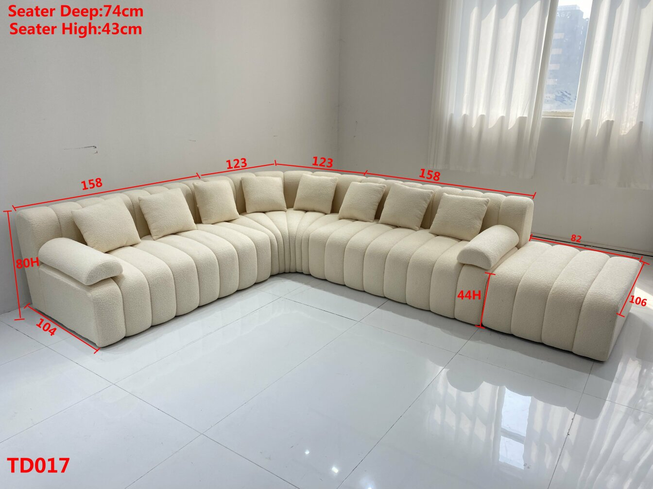 Luxus Designersofa Teddy Bubble Gum
