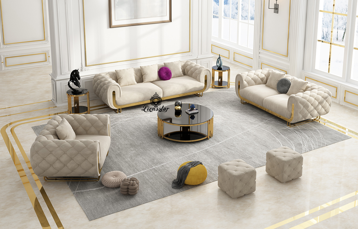 Luxus Design Sofa Set Bubble