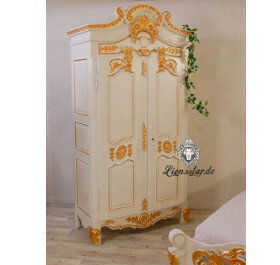 Barock Schrank Weiß-Gold Barock Schrank Weiß-Gold