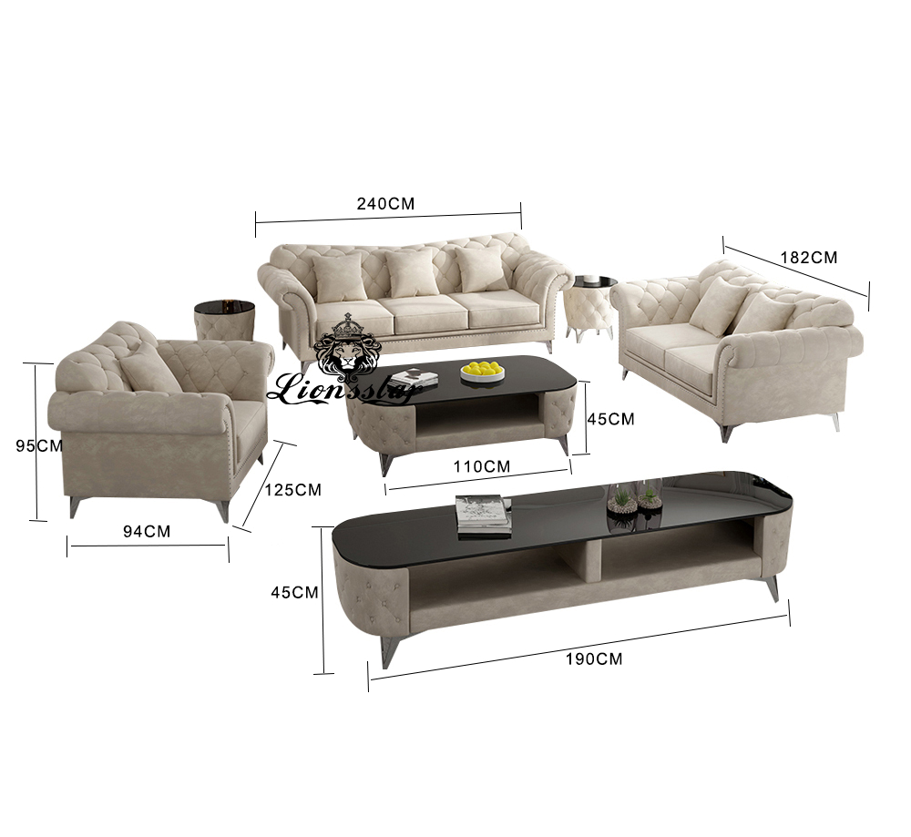 Luxus Designer Sofa Set Memphis