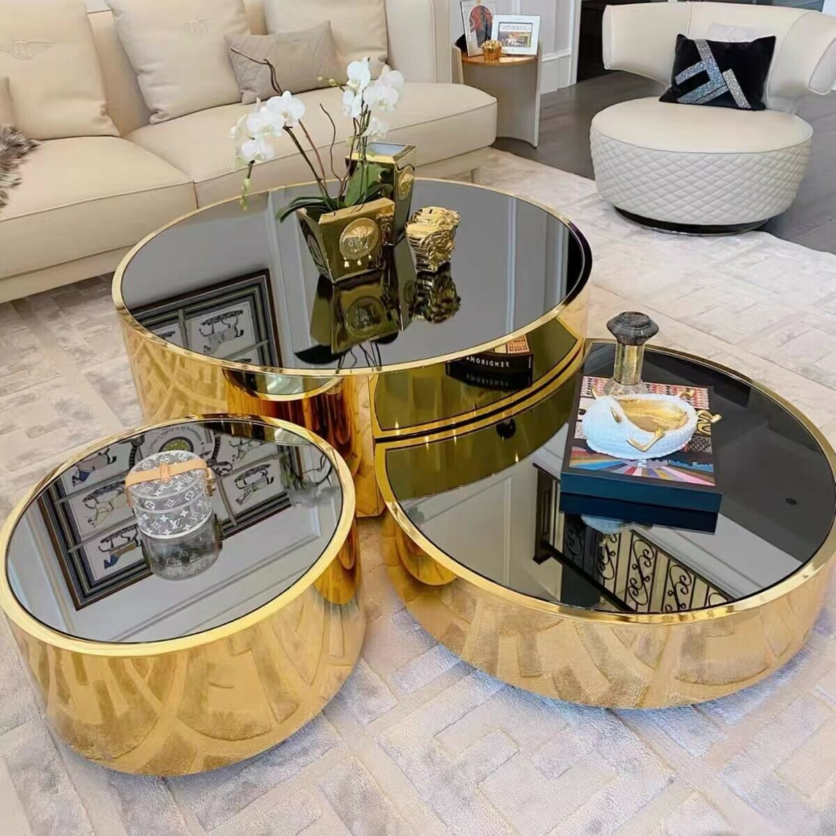 Couchtisch three kings Gold 