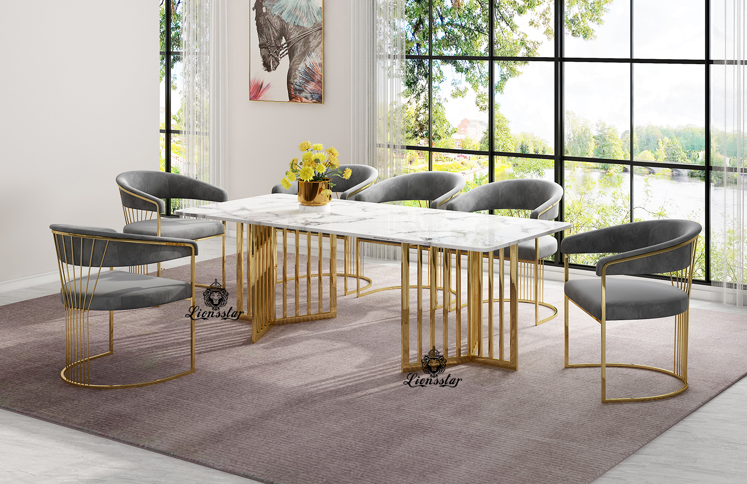 Luxus Designer Esstisch Lattice