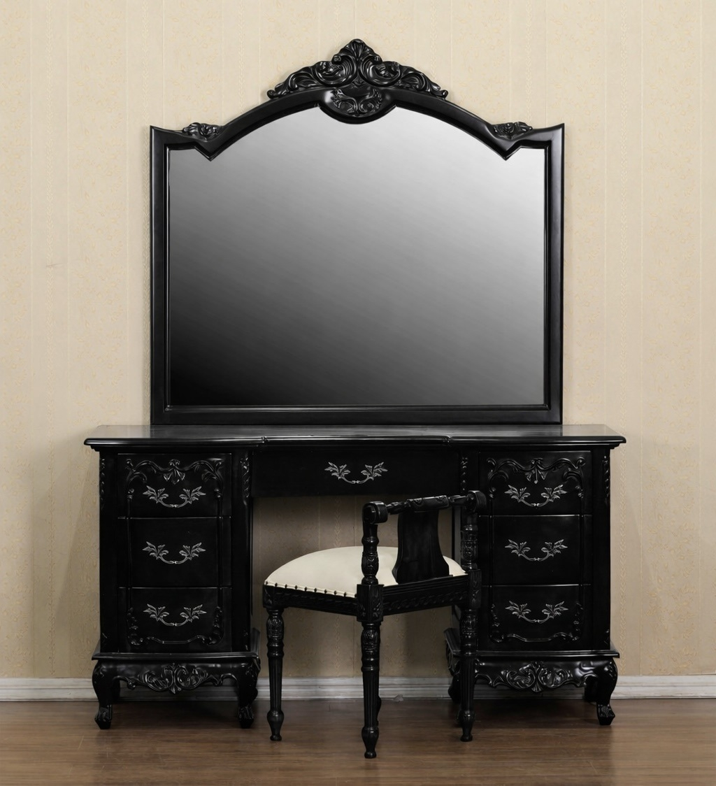 Spiegelkommode Barock Mahagoni Holz Sk.267