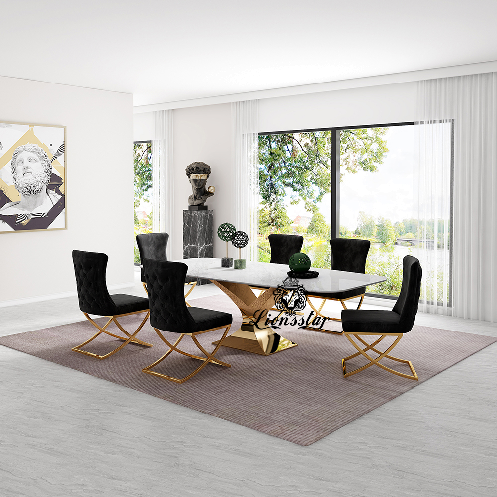 Luxus Designer Esstisch Set New York Luxus Designer Esstisch Set New York