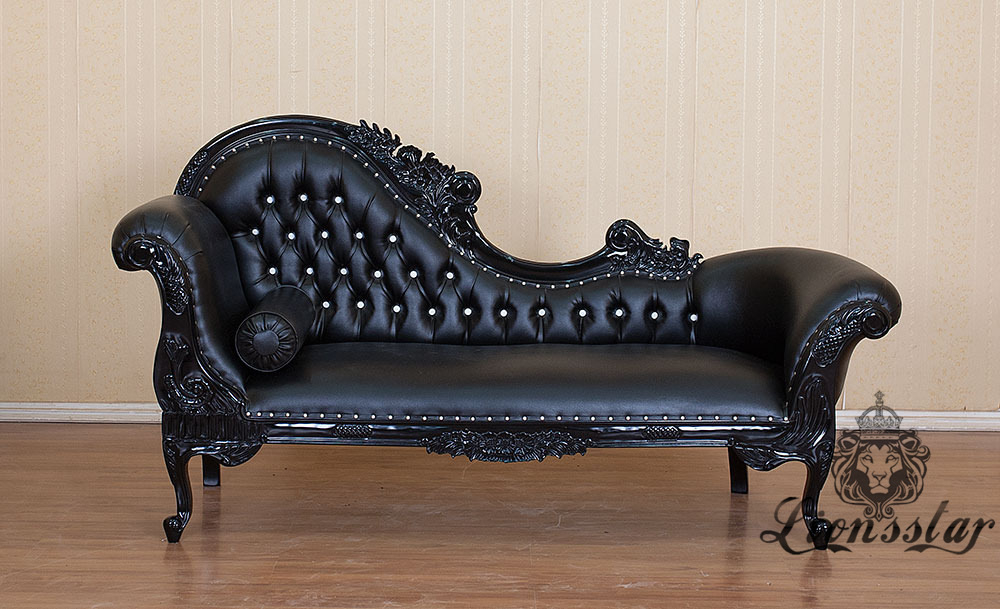 Recamiere Barock Mahagoni Holz R.135