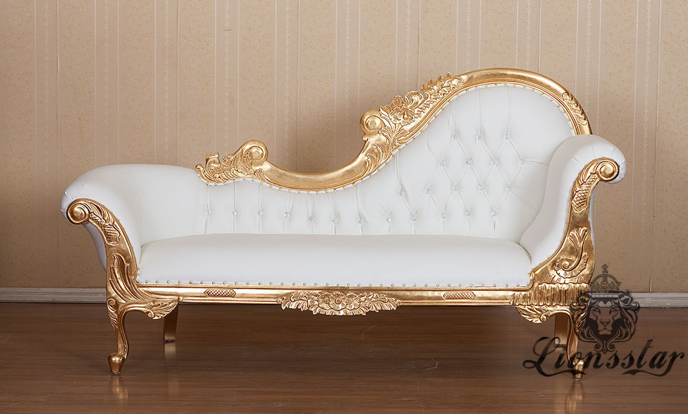 Recamiere Barock Mahagoni Holz R.319