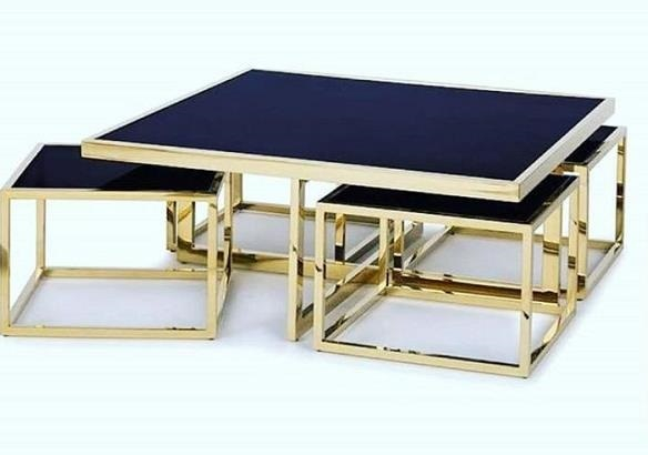 Designer Couchtisch Gold Line