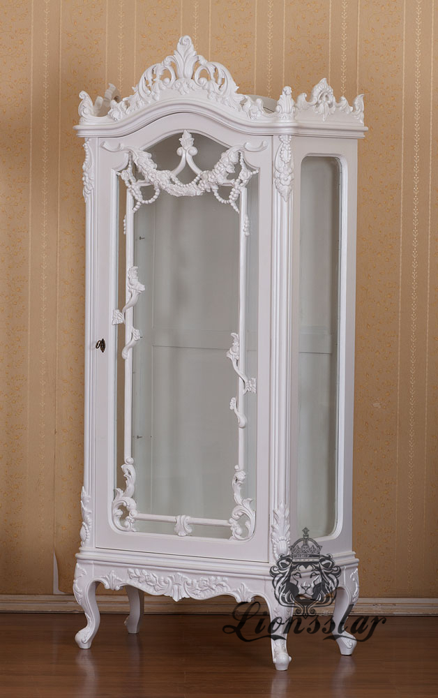 Barockstil Vitrine White Dream