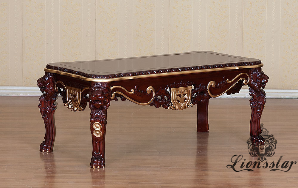 Couchtisch Barock Mahagoni Holz C.217 Couchtisch Barock Mahagoni Holz C.217