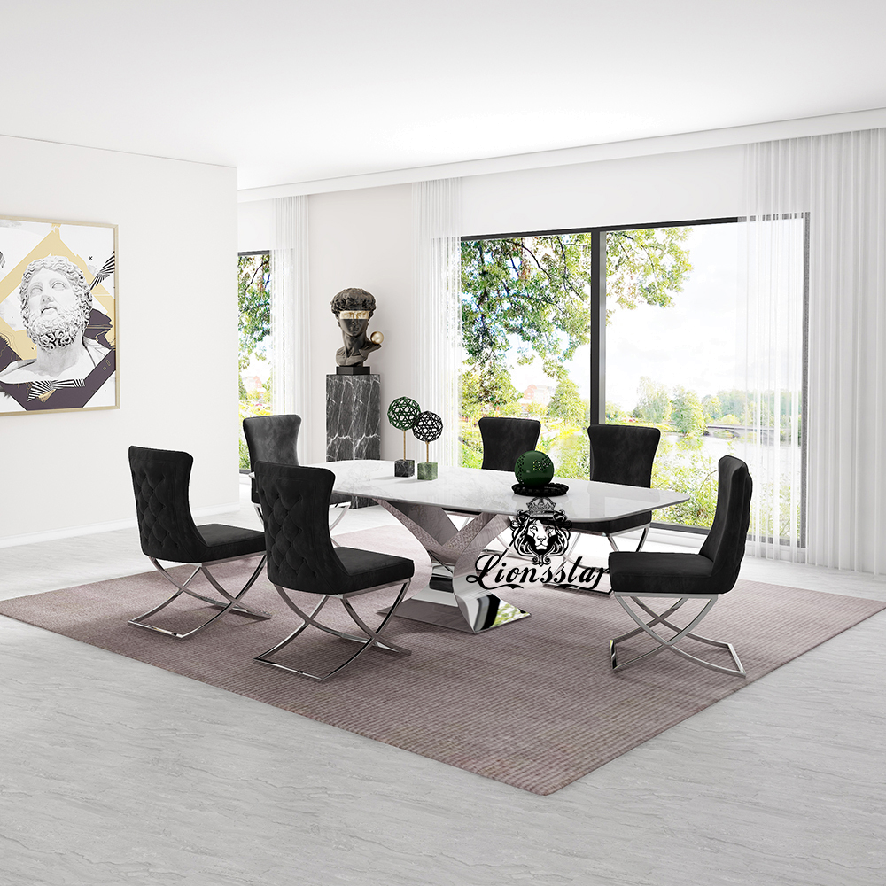 Luxus Designer Esstisch Set New York Luxus Designer Esstisch Set New York