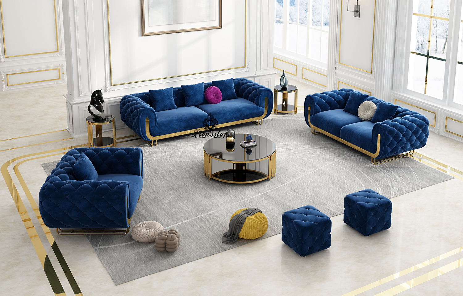 Luxus Design Sofa Set Bubble
