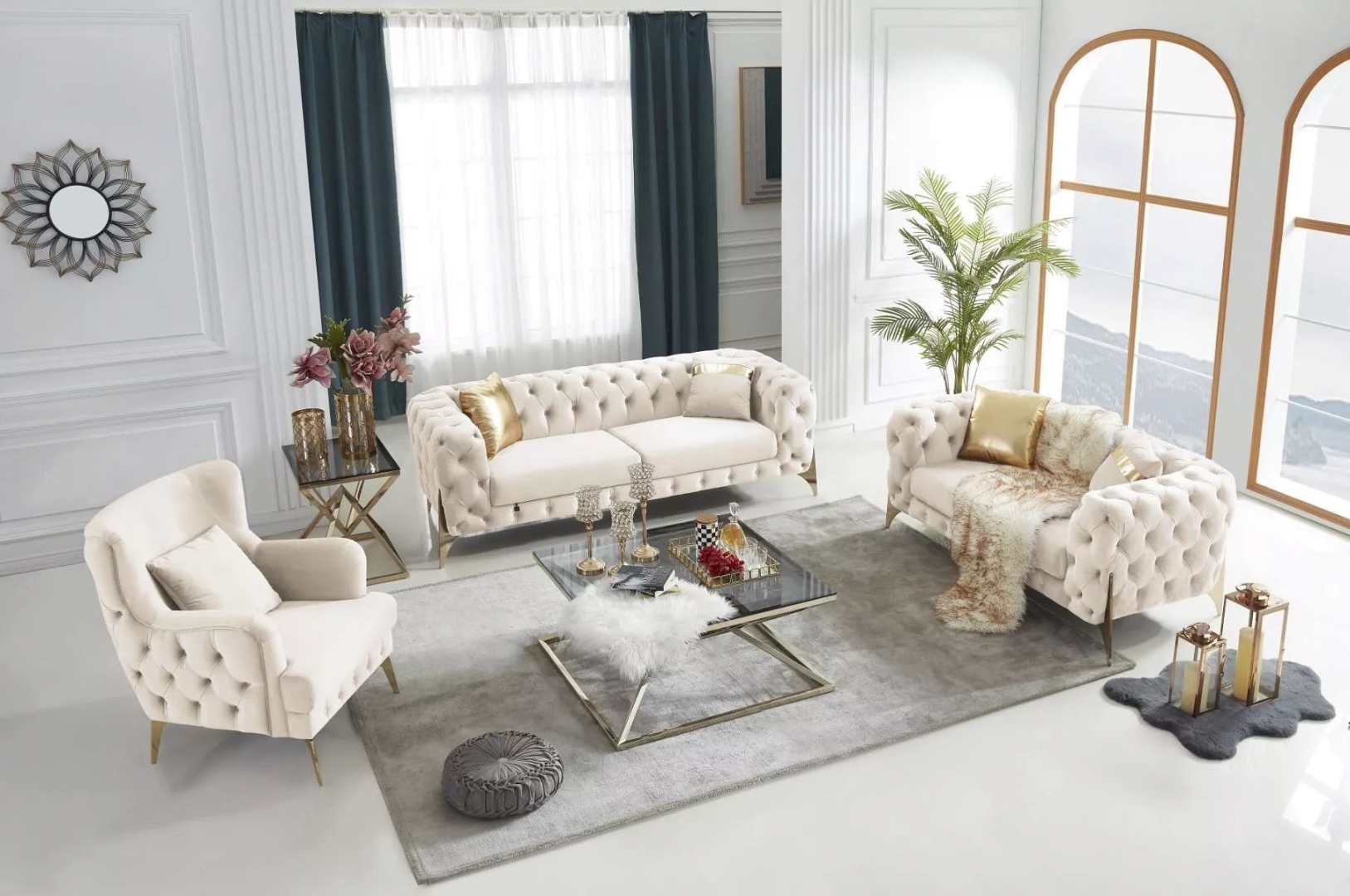 Luxus-Sofa Set Golden Bridge