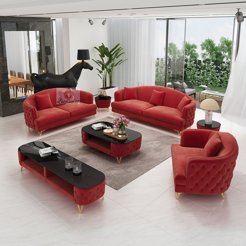 Elegantes Design Sofa-Set Aura  V-Leg