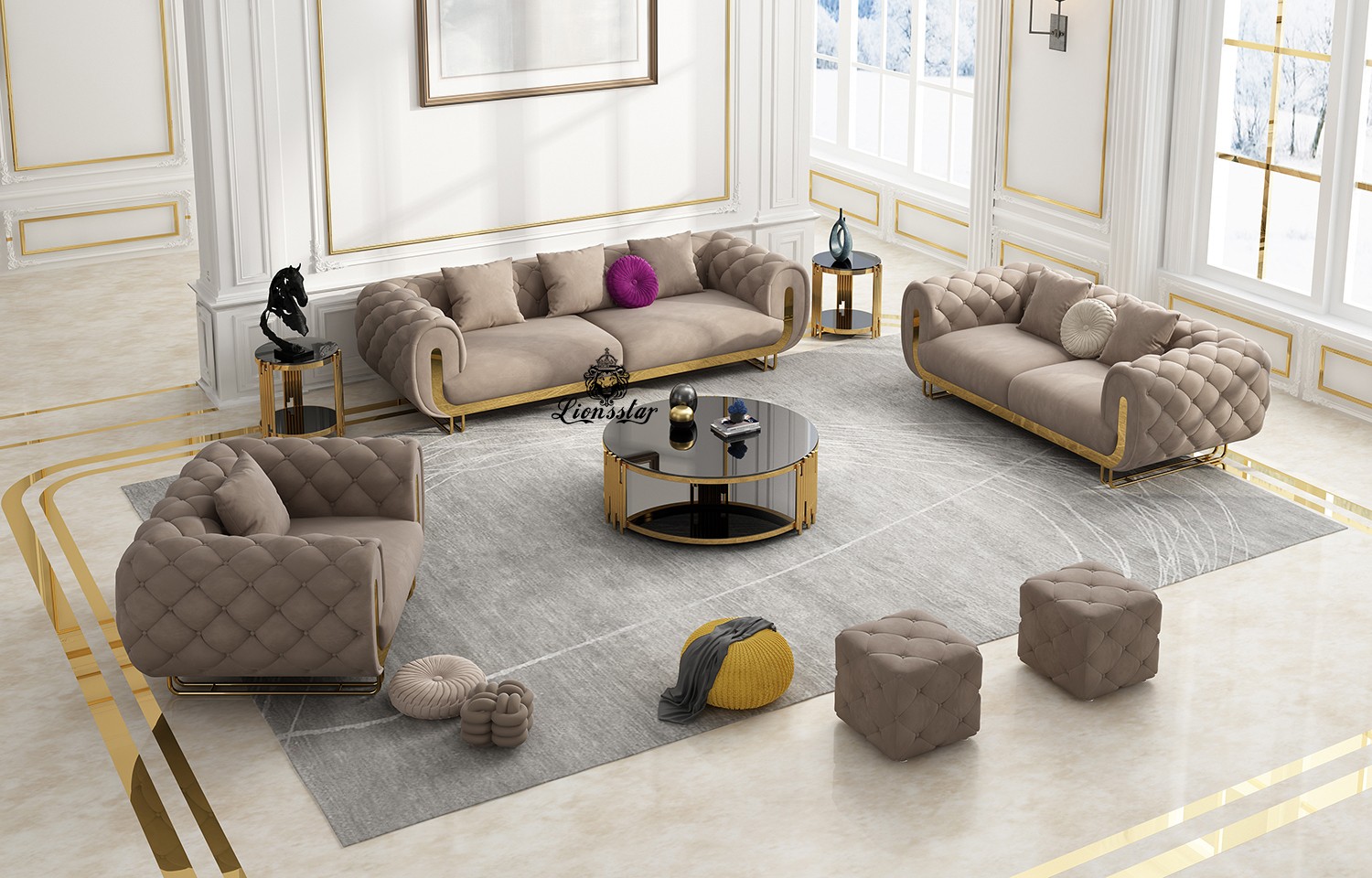 Luxus Design Sofa Set Bubble