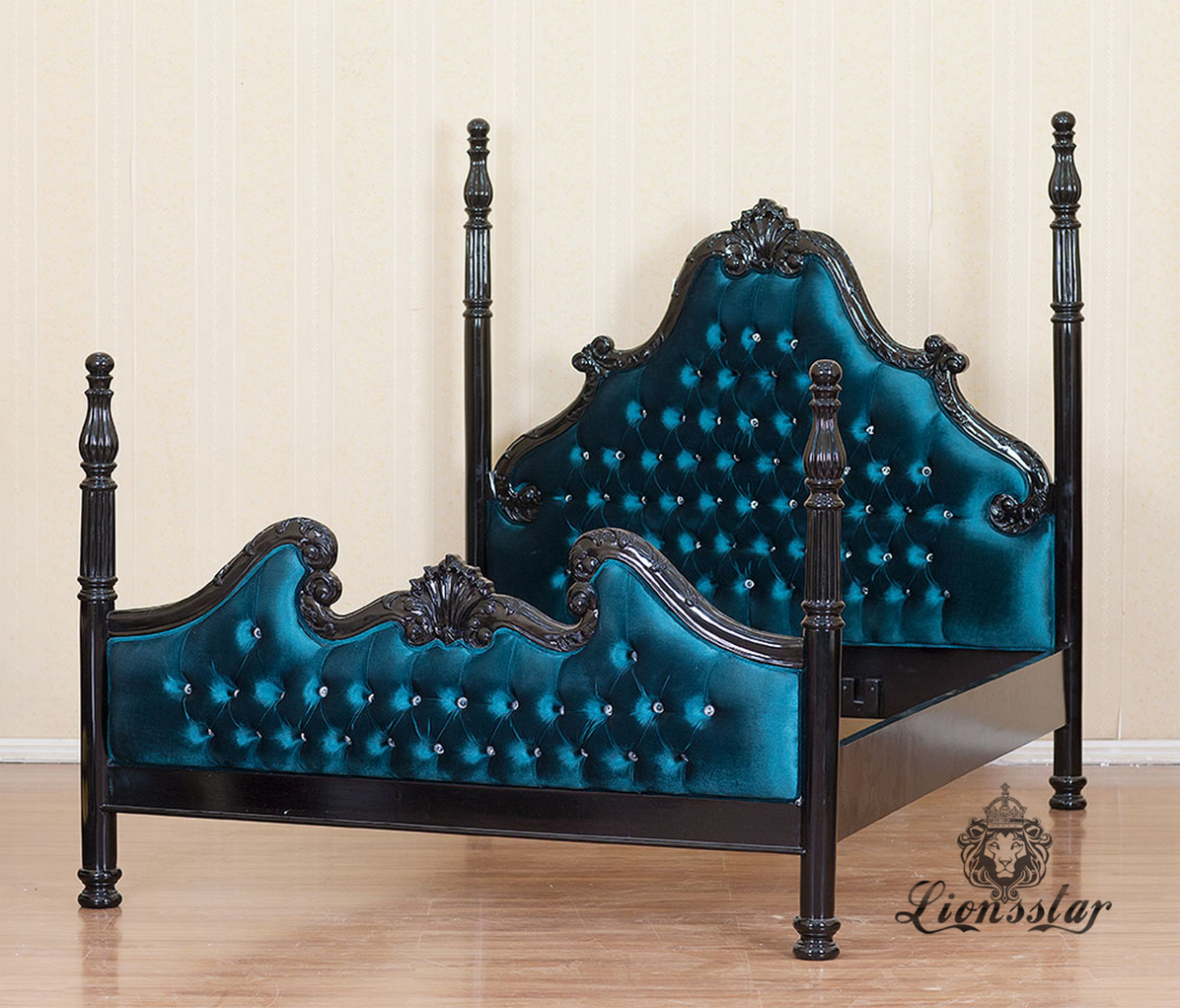 Barockbett Blaugrün Barockbett Blaugrün