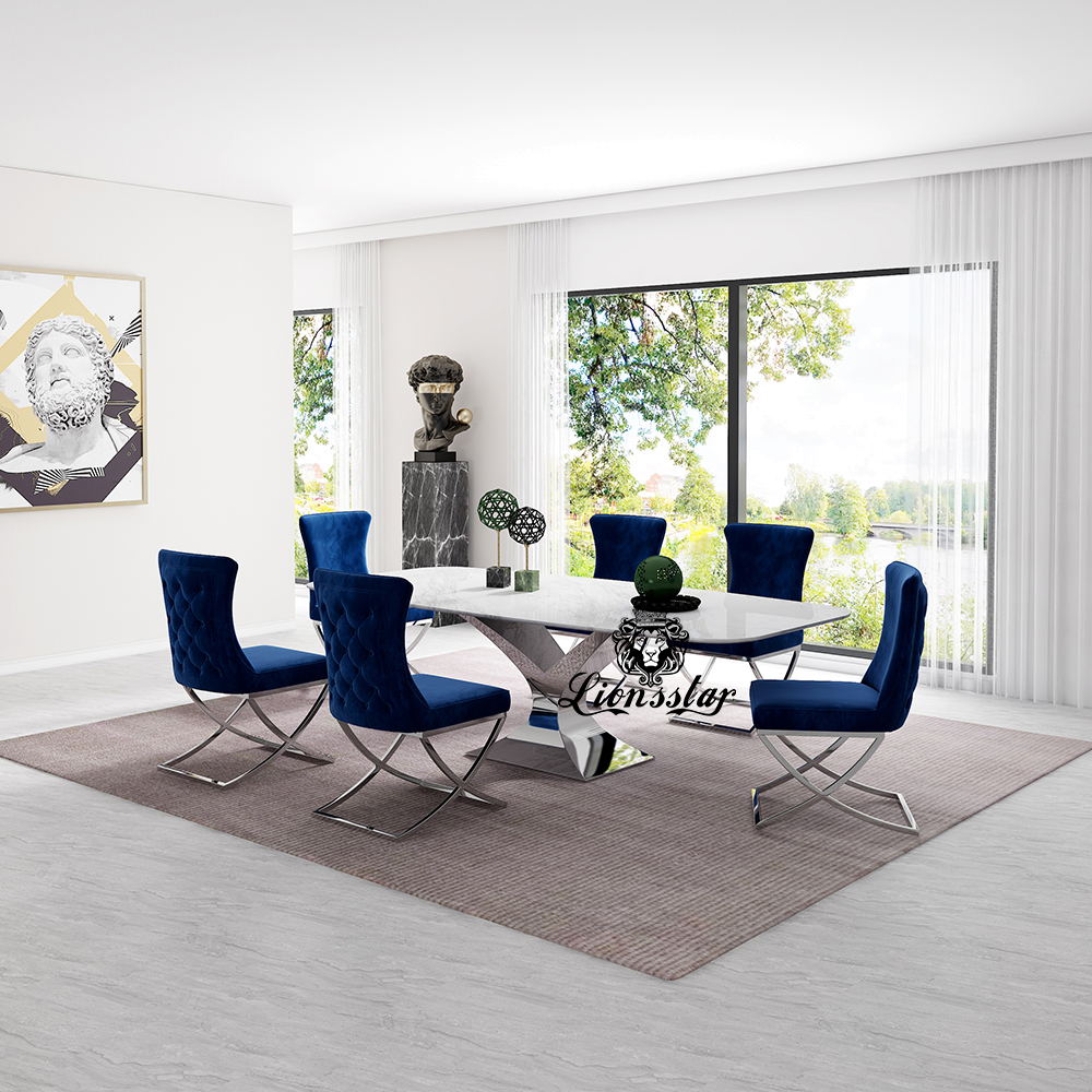Luxus Designer Esstisch Set New York Luxus Designer Esstisch Set New York