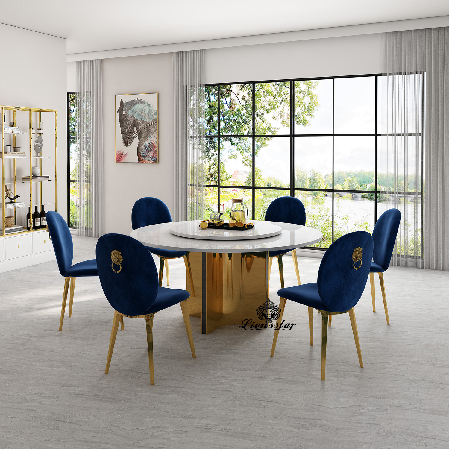 Luxus Stuhl Orlando Design Golden