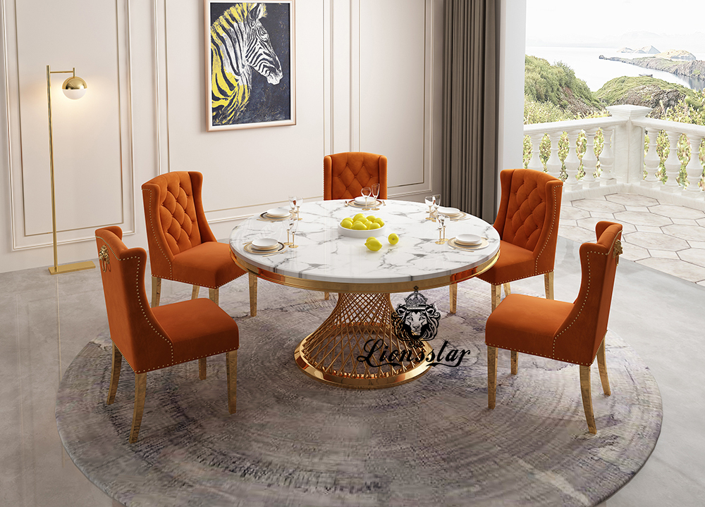 Designer Esstisch Set Golden Spirit Designer Esstisch Set Golden Spirit