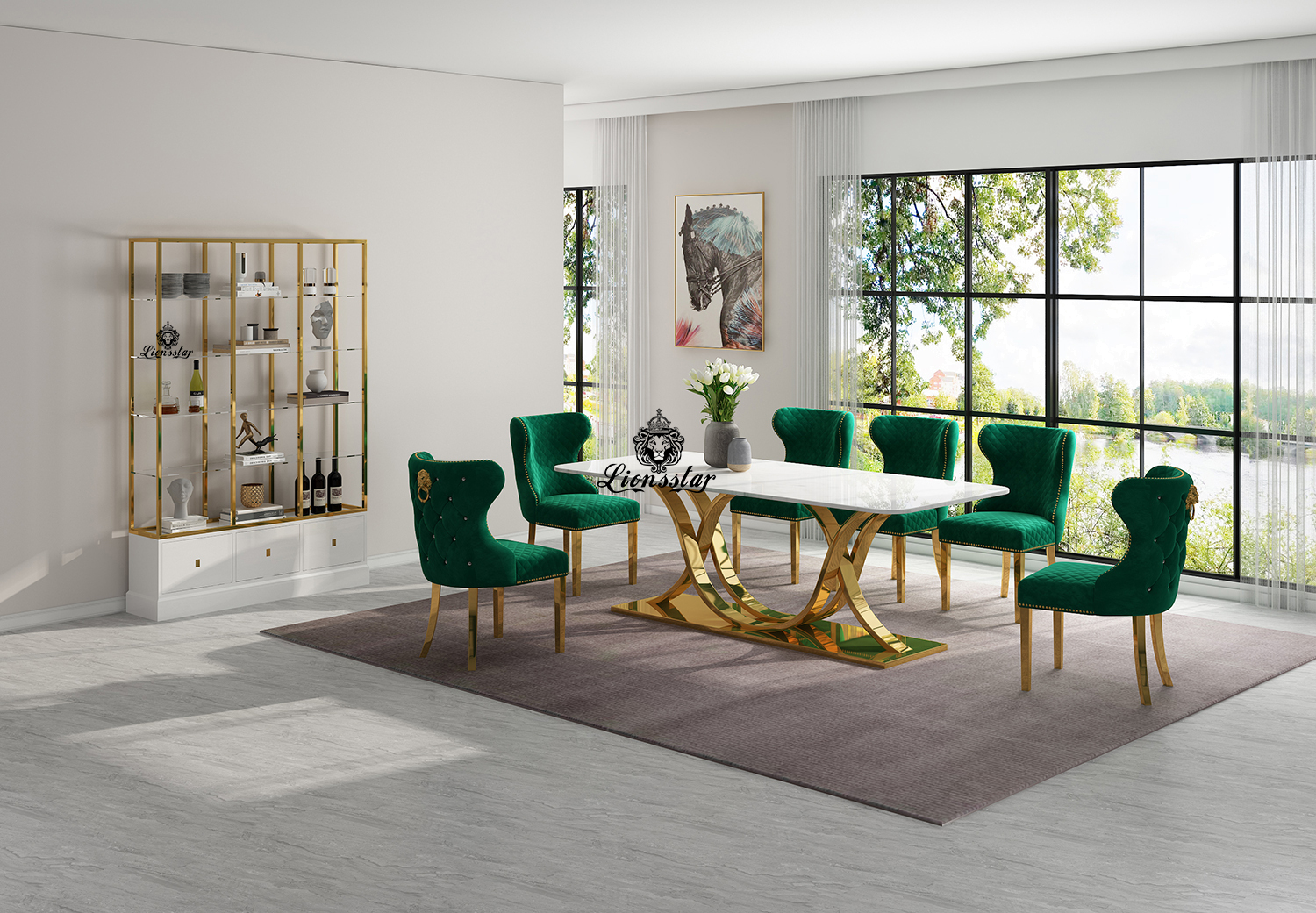 Luxus Designer Esstisch Leonis Aurum Luxus Designer Esstisch Leonis Aurum
