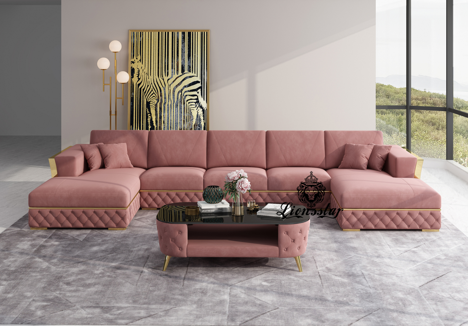 Designer Sofa Loft Style U Form 